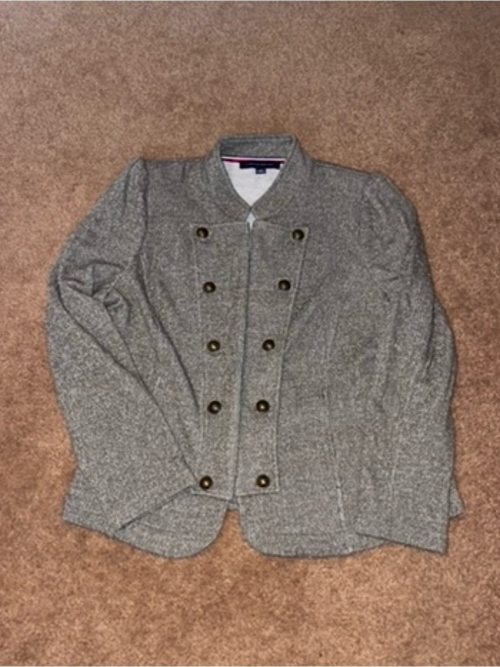 Tommy Hilfiger Women’s Double-Breasted green Pea Coat style jacket.
